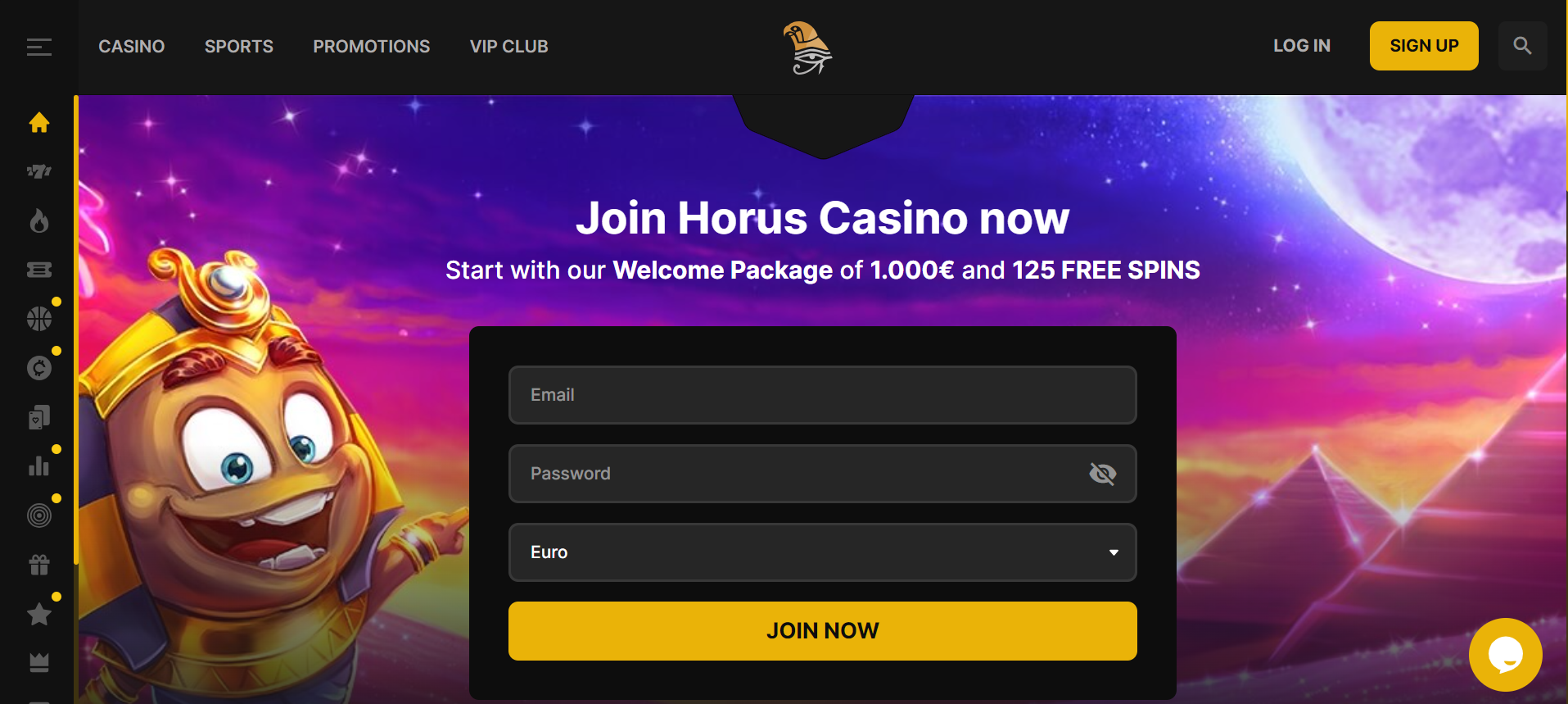 Honest review/rating of Horus casino by Gamblers Choice