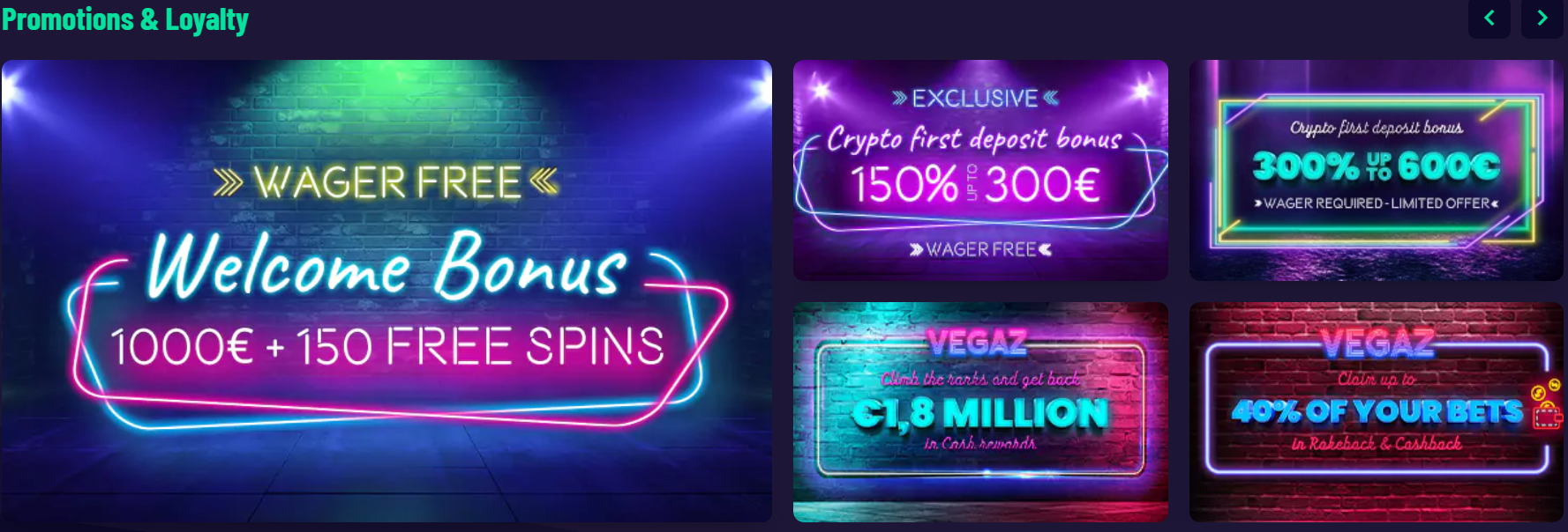 Vegaz casino promotions bonuses and -free spins